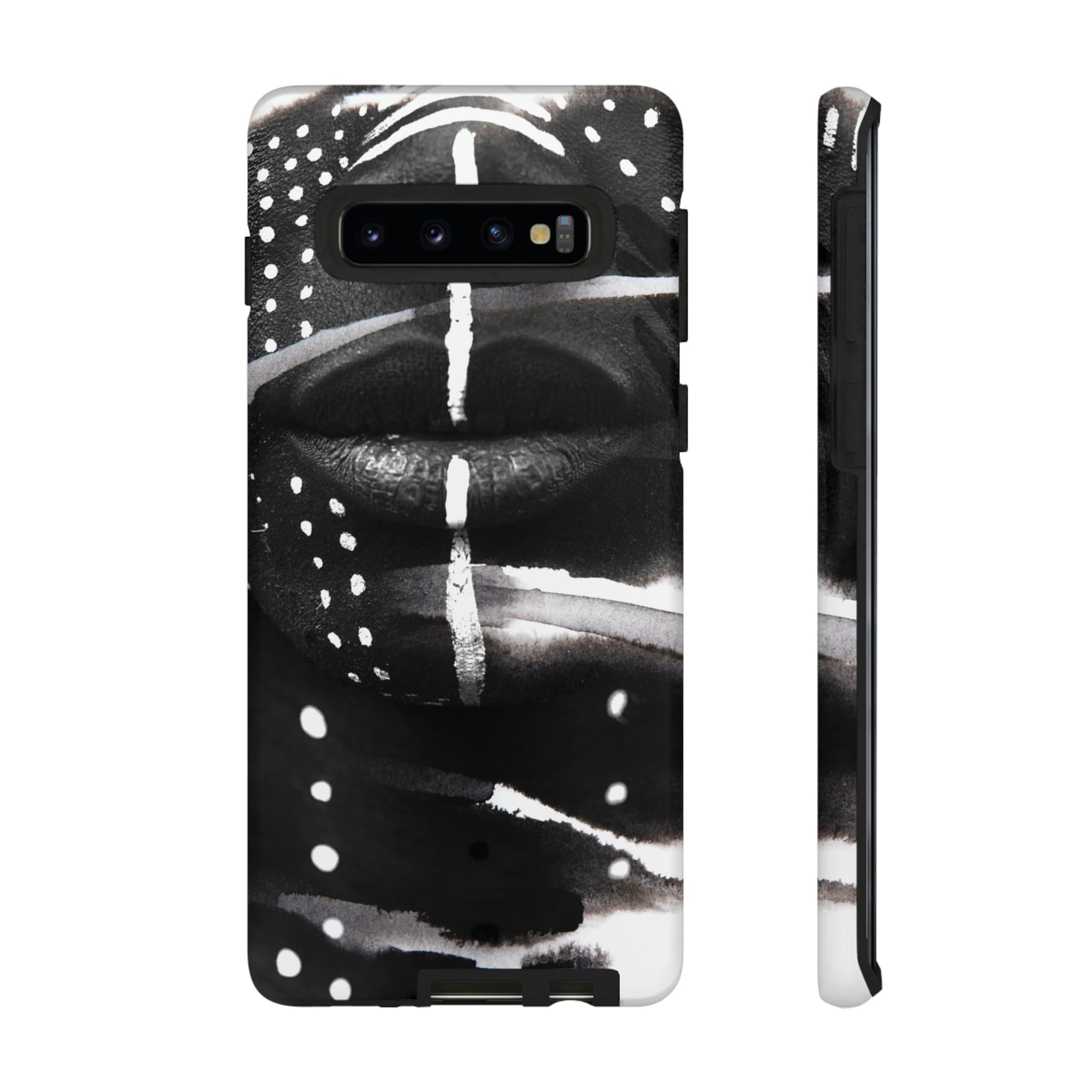 CASEBOB Phone Case Samsung Galaxy S10 / Matte War Face Paint Android Case (Protective)