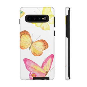 CASEBOB Phone Case Samsung Galaxy S10 / Matte Watercolor Butterflyes Samsung Case (Protective)