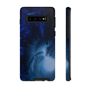 CASEBOB Phone Case Samsung Galaxy S10 / Matte Winter Blue Ink Art Android Case (Protective)