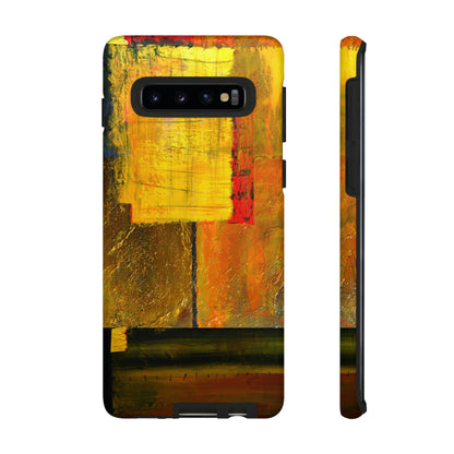 CASEBOB Phone Case Samsung Galaxy S10 / Matte Yellow Painting Android Case (Protective)