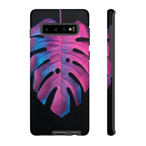 CASEBOB Phone Case Samsung Galaxy S10 Plus / Glossy Tropical Palm Leaves Android Case (Protective)