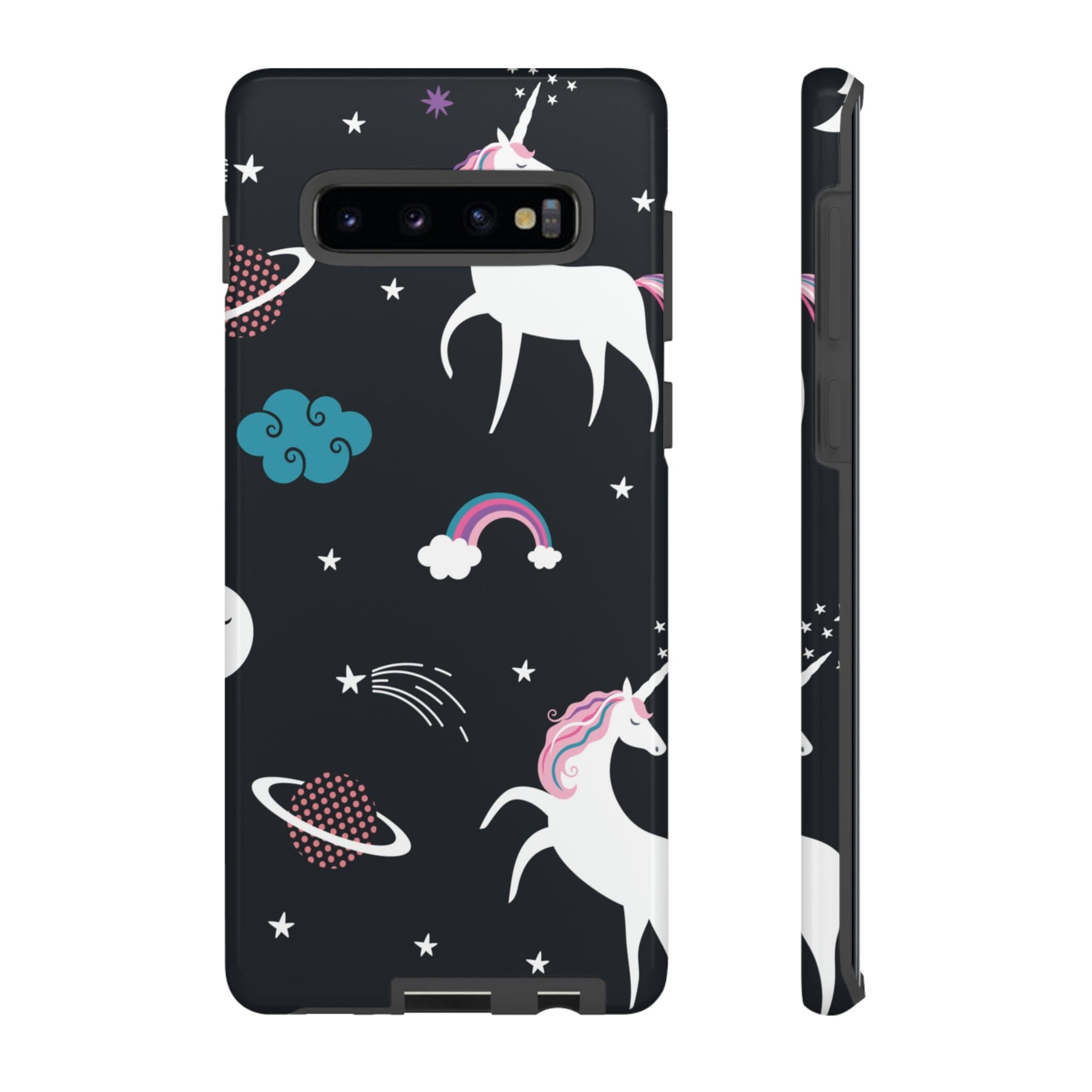 CASEBOB Phone Case Samsung Galaxy S10 Plus / Glossy Unicorn Android Case (Protective)