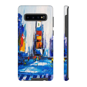 CASEBOB Phone Case Samsung Galaxy S10 Plus / Glossy View of New York Android Case (Protective)