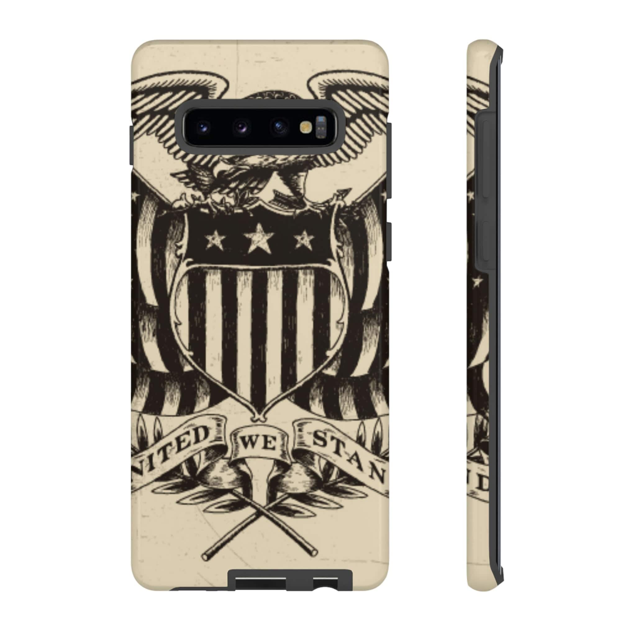 CASEBOB Phone Case Samsung Galaxy S10 Plus / Glossy Vintage American Eagle Android Case (Protective)