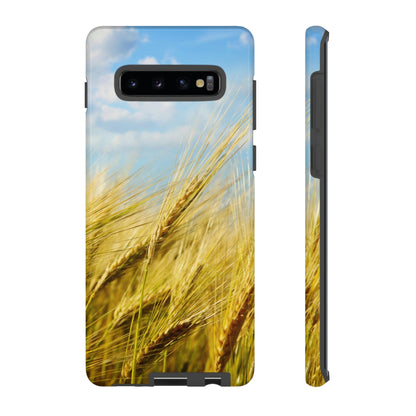 CASEBOB Phone Case Samsung Galaxy S10 Plus / Glossy Wheat Field Android Case (Protective)