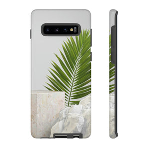 CASEBOB Phone Case Samsung Galaxy S10 Plus / Glossy White Marble Android Case (Protective)