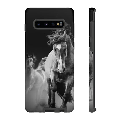 CASEBOB Phone Case Samsung Galaxy S10 Plus / Glossy Wild Horses Android Case (Protective)