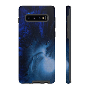 CASEBOB Phone Case Samsung Galaxy S10 Plus / Glossy Winter Blue Ink Art Android Case (Protective)