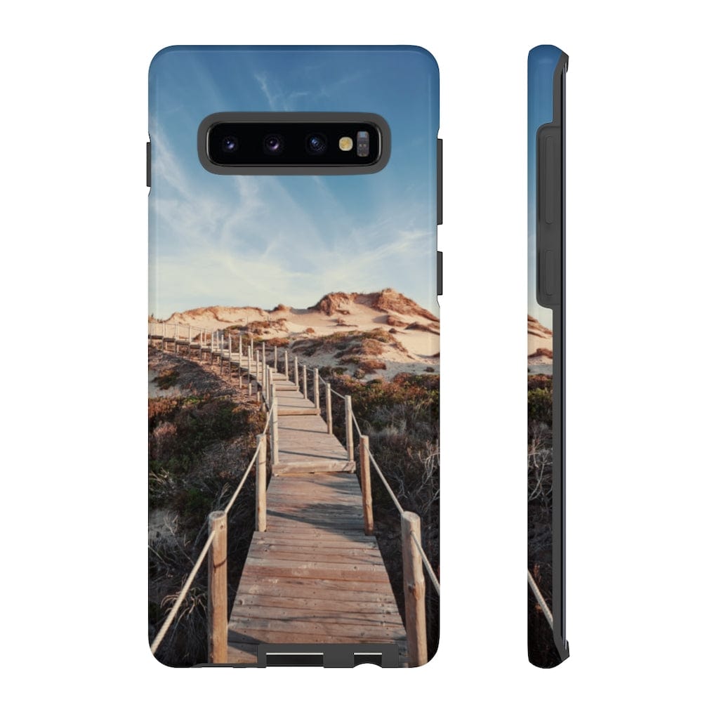 CASEBOB Phone Case Samsung Galaxy S10 Plus / Glossy Wooden pedestrian walkway Samsung Case (Protective)