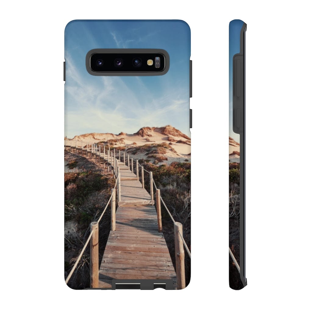 CASEBOB Phone Case Samsung Galaxy S10 Plus / Matte Wooden pedestrian walkway Samsung Case (Protective)