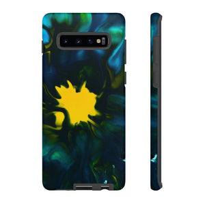 CASEBOB Phone Case Samsung Galaxy S10 Plus / Matte Yellow Spot Ink Art Android Case (Protective)