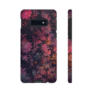 CASEBOB Phone Case Samsung Galaxy S10E / Glossy Grungepa Gothic Flower Samsung Case (Protective)