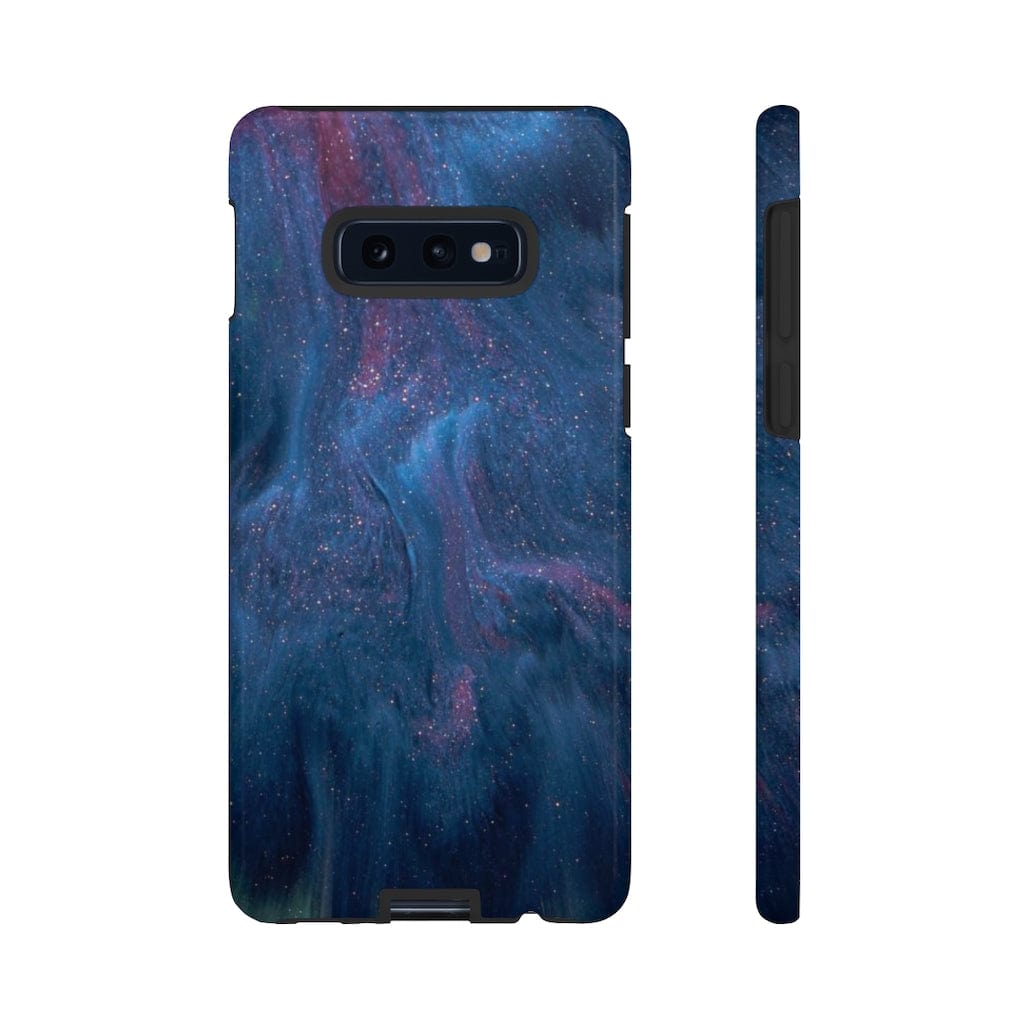 CASEBOB Phone Case Samsung Galaxy S10E / Glossy Midnight Flow Ink Art Android Case (Protective)