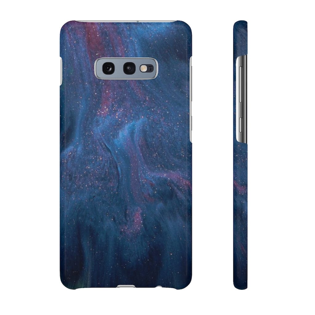 CASEBOB Phone Case Samsung Galaxy S10E / Glossy Midnight Flow Ink Art Android Case (Slim)