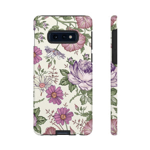 CASEBOB Phone Case Samsung Galaxy S10E / Glossy Pastel Vintage Flower Samsung Case (Protective)