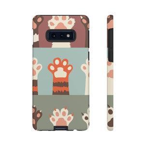 CASEBOB Phone Case Samsung Galaxy S10E / Glossy Vintage Cat Paw Android Case (Protective)