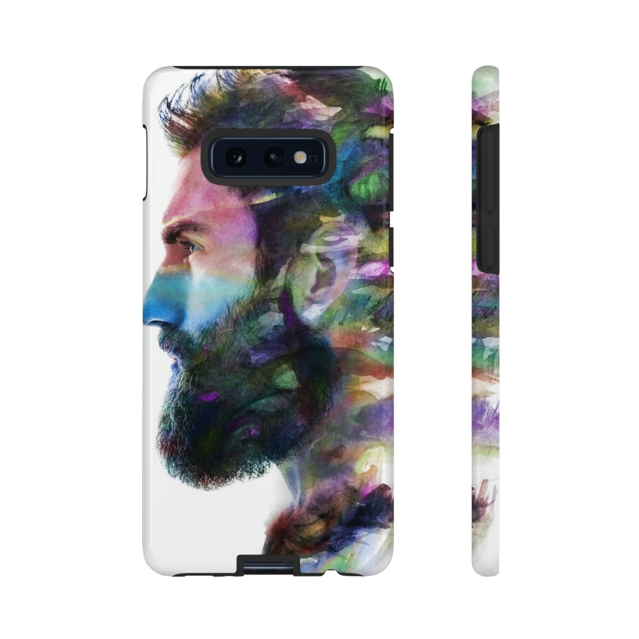 CASEBOB Phone Case Samsung Galaxy S10E / Glossy Watercolor Portrait Android Case (Protective)