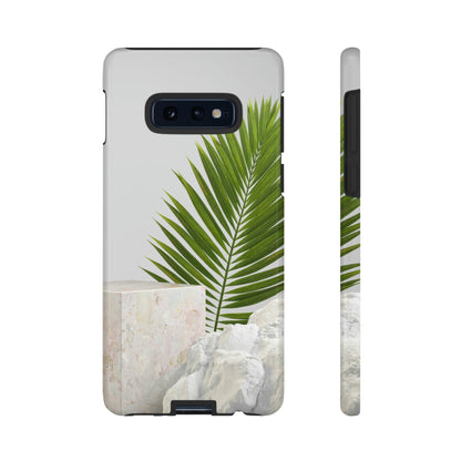 CASEBOB Phone Case Samsung Galaxy S10E / Glossy White Marble Android Case (Protective)