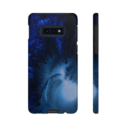 CASEBOB Phone Case Samsung Galaxy S10E / Glossy Winter Blue Ink Art Android Case (Protective)