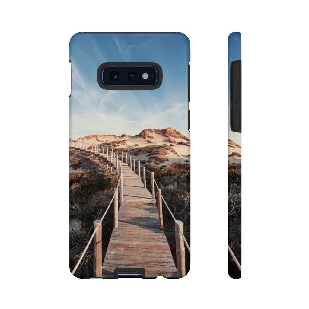 CASEBOB Phone Case Samsung Galaxy S10E / Glossy Wooden pedestrian walkway Samsung Case (Protective)