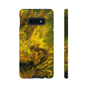 CASEBOB Phone Case Samsung Galaxy S10E / Glossy Yellow Ink Art Android Case (Protective)