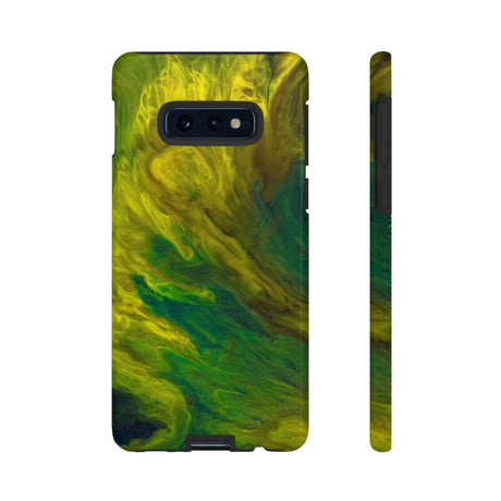 CASEBOB Phone Case Samsung Galaxy S10E / Glossy Yellow Neon Ink Art Android Case (Protective)