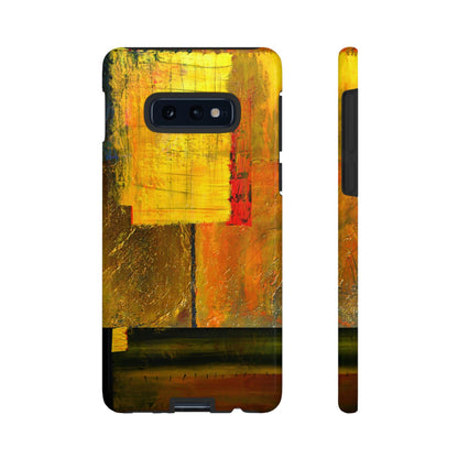 CASEBOB Phone Case Samsung Galaxy S10E / Glossy Yellow Painting Android Case (Protective)