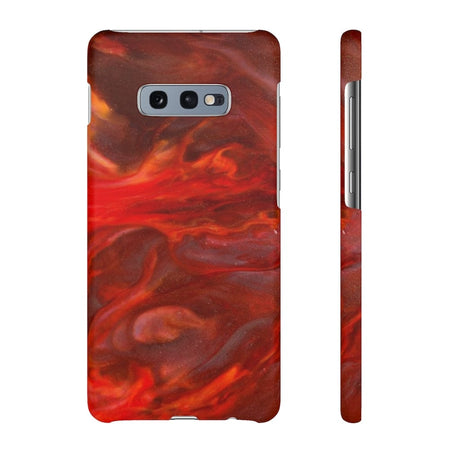 CASEBOB Phone Case Samsung Galaxy S10E / Matte Warm Flames Ink Art Android Case (Slim)