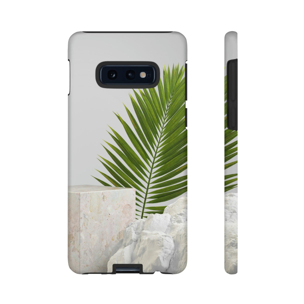 CASEBOB Phone Case Samsung Galaxy S10E / Matte White Marble Android Case (Protective)