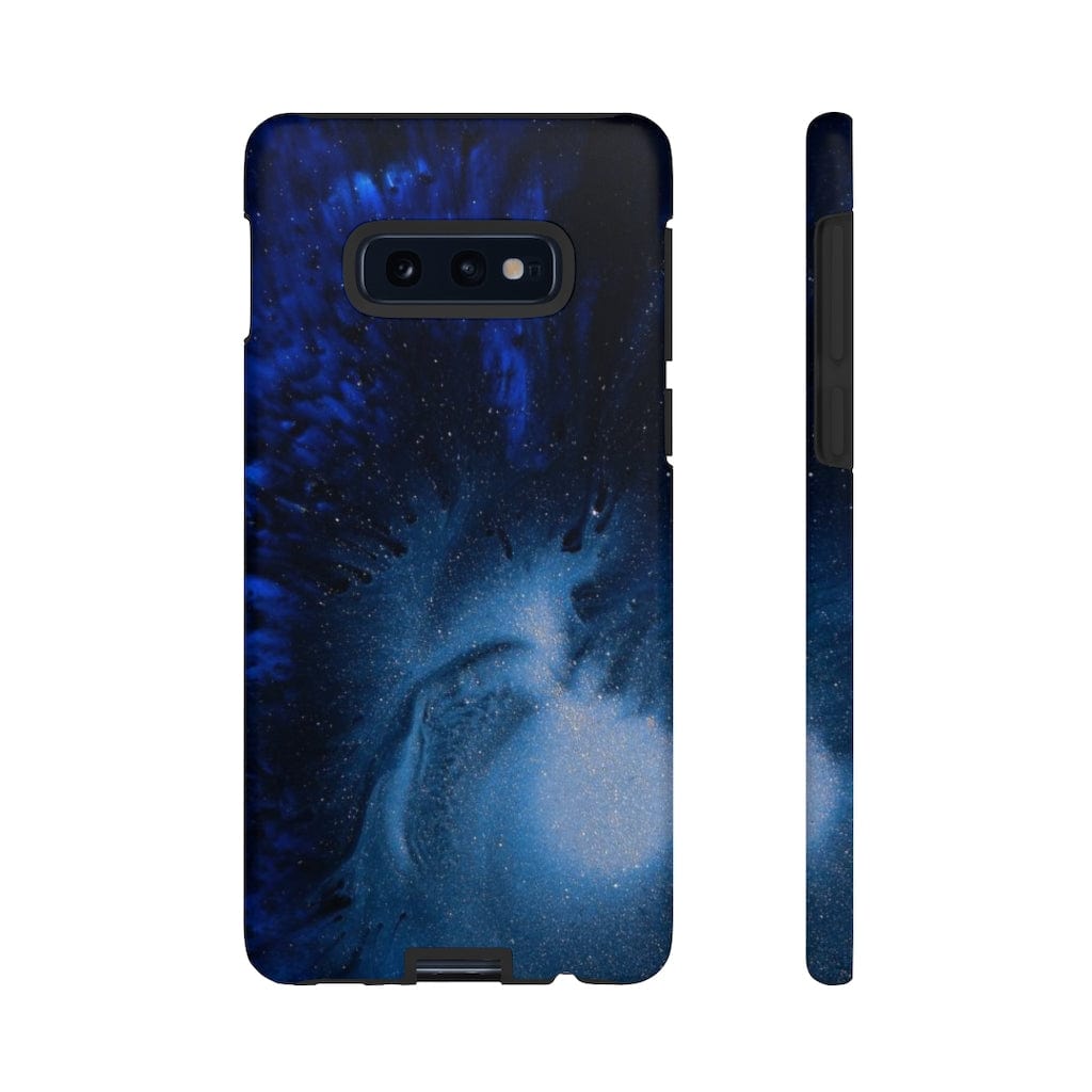 CASEBOB Phone Case Samsung Galaxy S10E / Matte Winter Blue Ink Art Android Case (Protective)