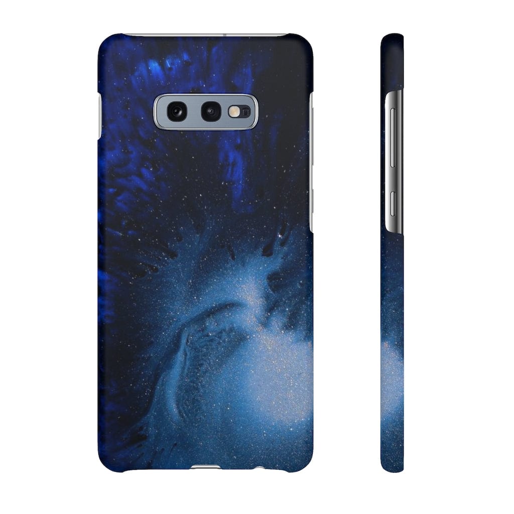 CASEBOB Phone Case Samsung Galaxy S10E / Matte Winter Blue Ink Art  Android Case (Slim)