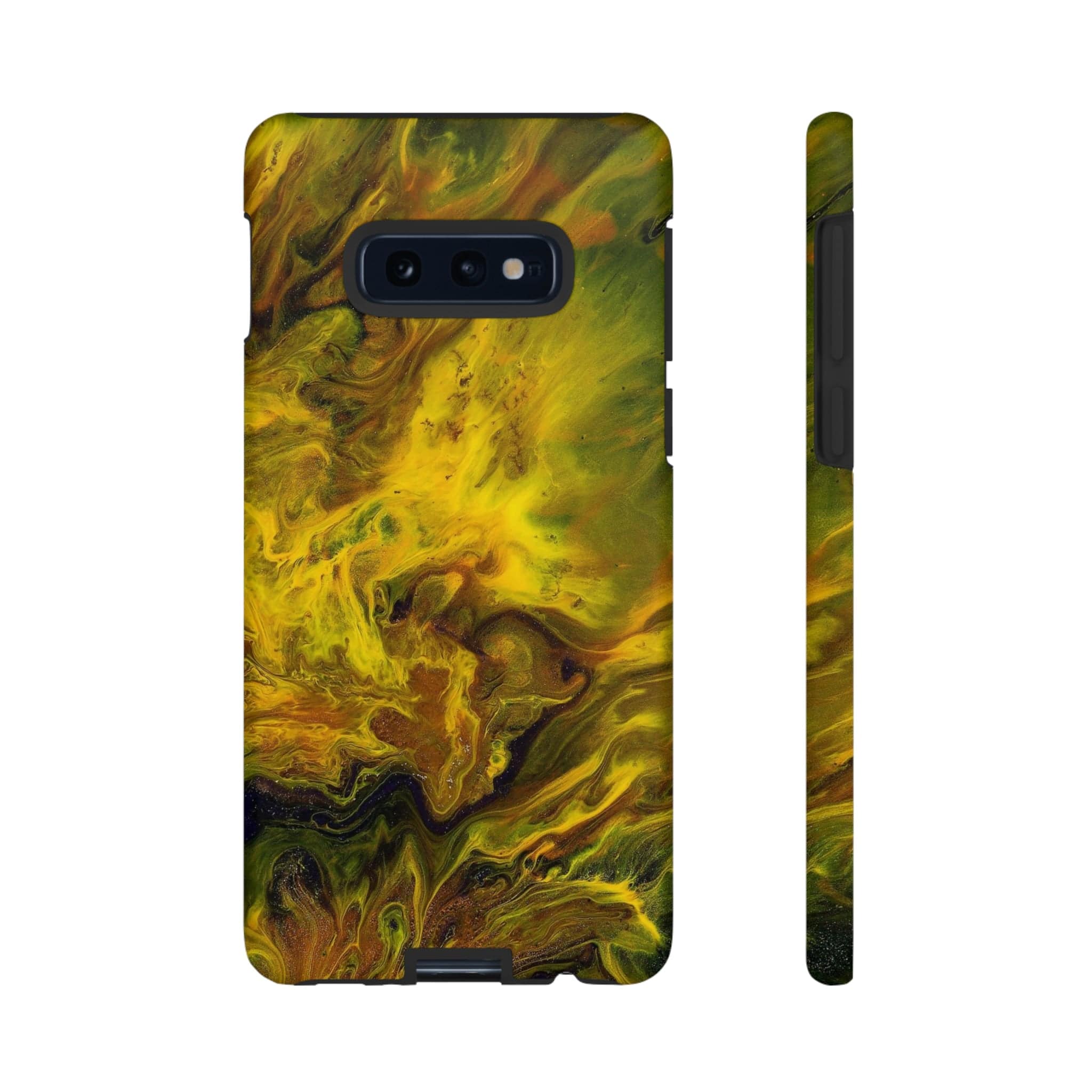 CASEBOB Phone Case Samsung Galaxy S10E / Matte Yellow Ink Art Android Case (Protective)