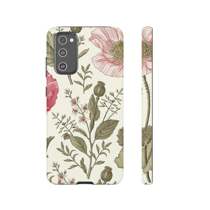 CASEBOB Phone Case Samsung Galaxy S20 FE / Glossy Poppy Purple Vintage Flower Samsung Case (Protective)