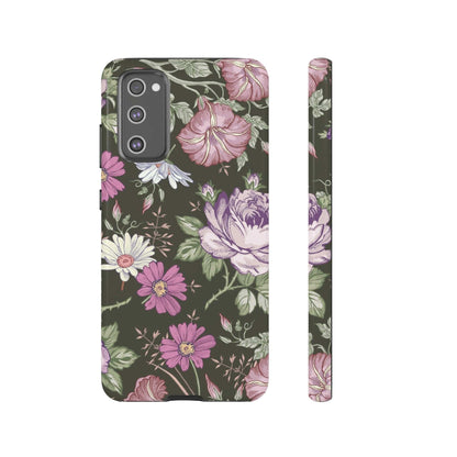 CASEBOB Phone Case Samsung Galaxy S20 FE / Glossy Purple Rose Vintage Flower Samsung Case (Protective)