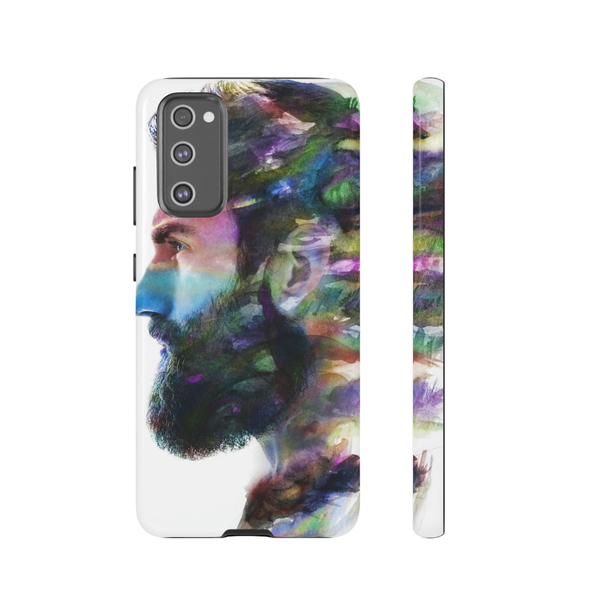 CASEBOB Phone Case Samsung Galaxy S20 FE / Glossy Watercolor Portrait Android Case (Protective)