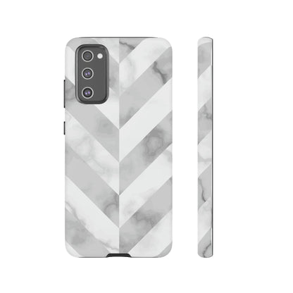 CASEBOB Phone Case Samsung Galaxy S20 FE / Matte White Herringbone Android Case (Protective)