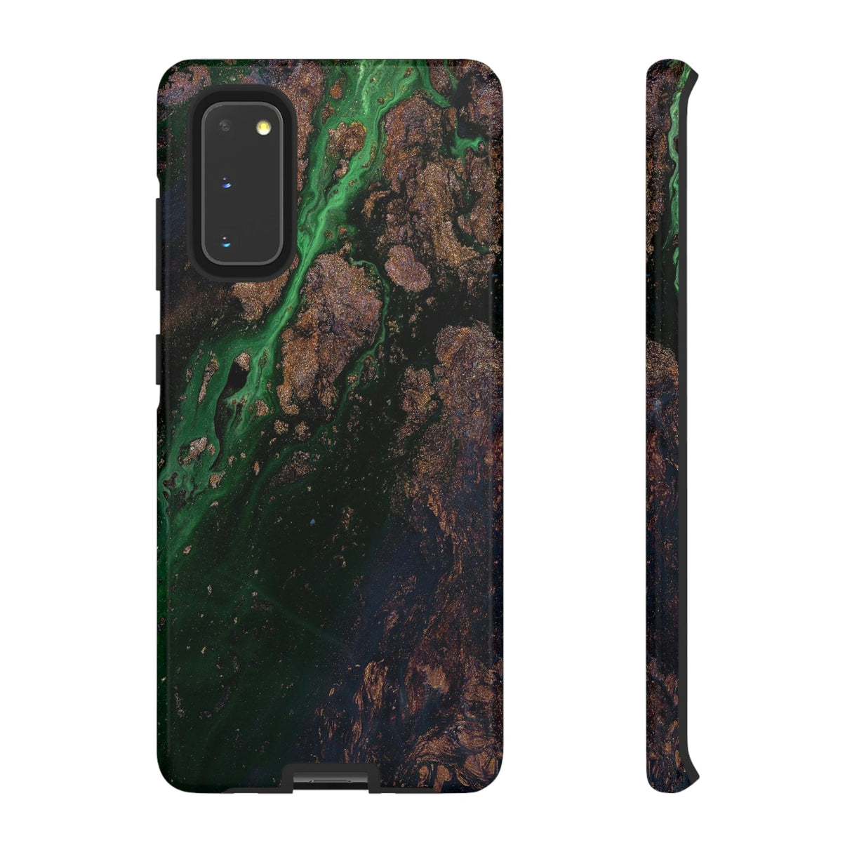 CASEBOB Phone Case Samsung Galaxy S20 / Glossy Earth Ink Art Android Case (Protective)