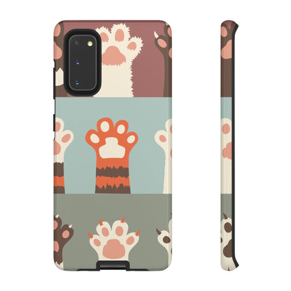 CASEBOB Phone Case Samsung Galaxy S20 / Glossy Vintage Cat Paw Android Case (Protective)