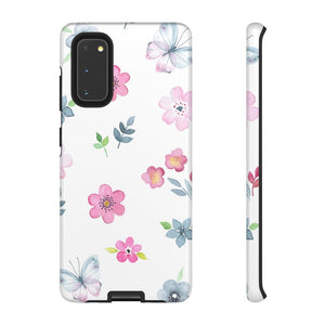 CASEBOB Phone Case Samsung Galaxy S20 / Glossy Vintage flowers and butterflies Samsung Case (Protective)