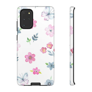 CASEBOB Phone Case Samsung Galaxy S20+ / Glossy Vintage flowers and butterflies Samsung Case (Protective)