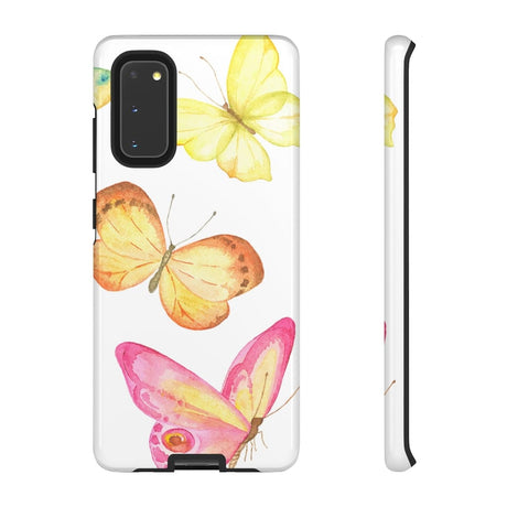 CASEBOB Phone Case Samsung Galaxy S20 / Glossy Watercolor Butterflyes Samsung Case (Protective)