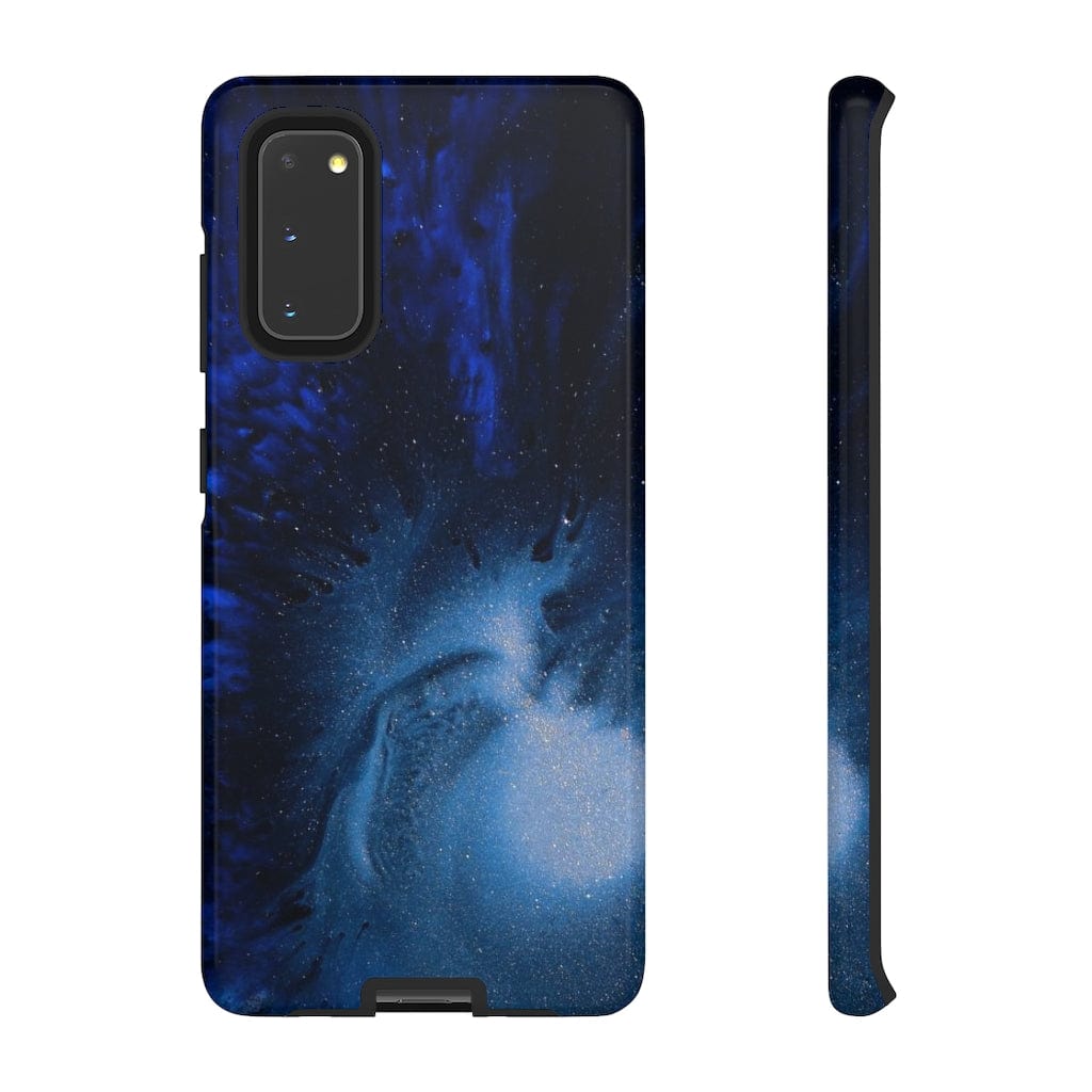 CASEBOB Phone Case Samsung Galaxy S20 / Glossy Winter Blue Ink Art Android Case (Protective)