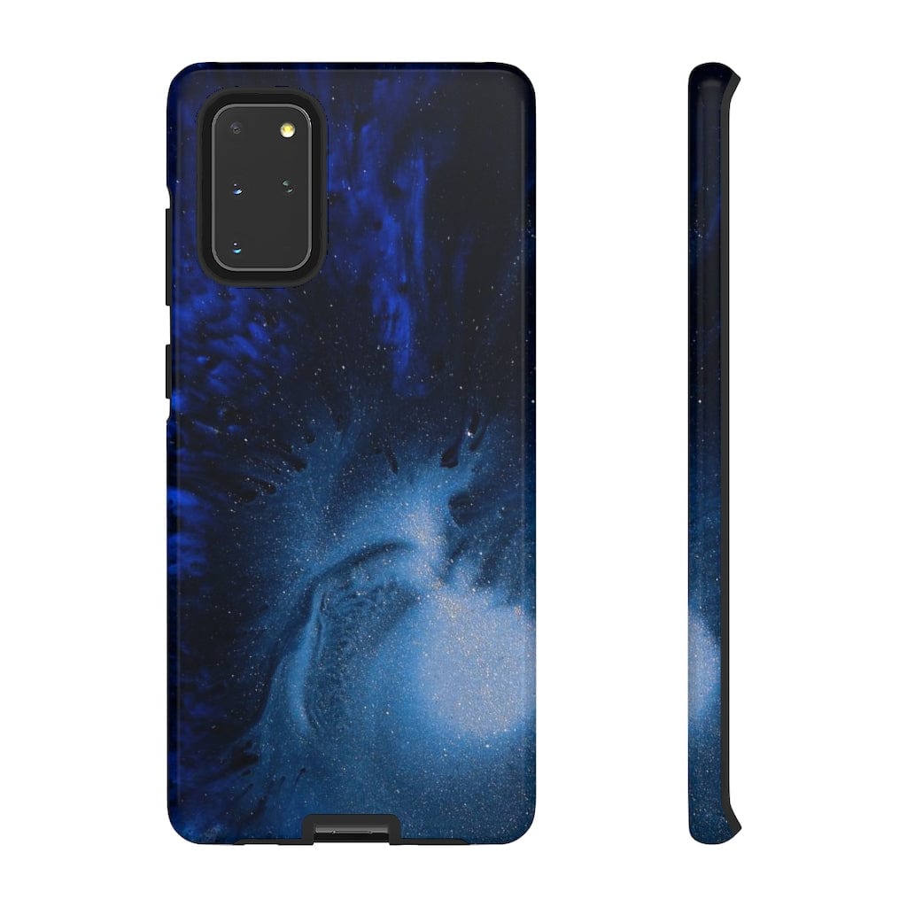 CASEBOB Phone Case Samsung Galaxy S20+ / Glossy Winter Blue Ink Art Android Case (Protective)