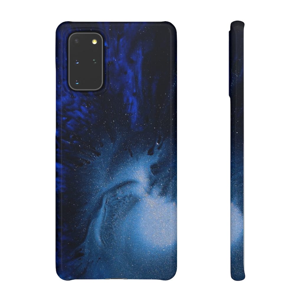 CASEBOB Phone Case Samsung Galaxy S20+ / Glossy Winter Blue Ink Art  Android Case (Slim)