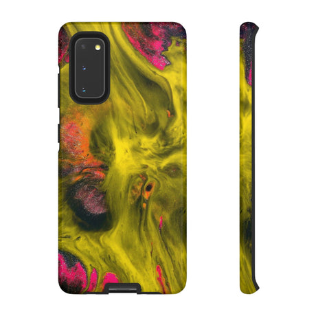 CASEBOB Phone Case Samsung Galaxy S20 / Glossy Yellow Ink Art Android Case (Protective)