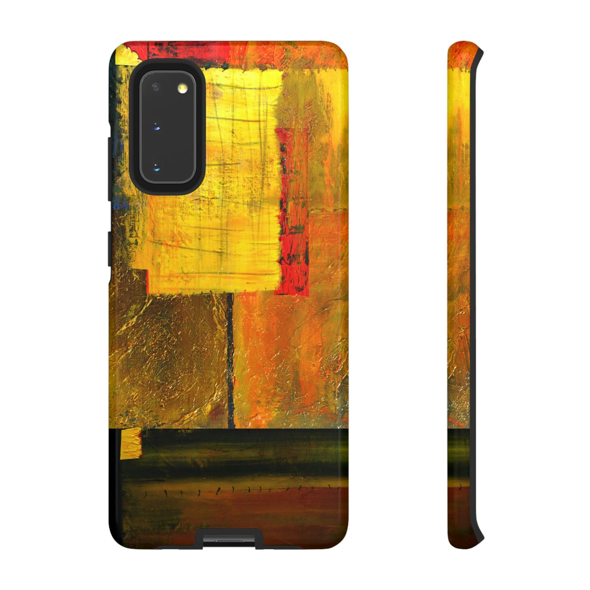 CASEBOB Phone Case Samsung Galaxy S20 / Glossy Yellow Painting Android Case (Protective)