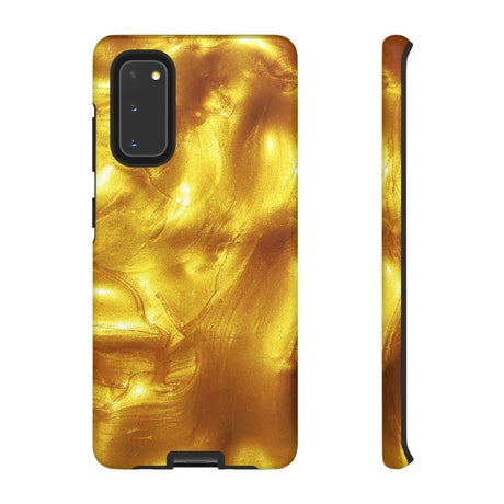 CASEBOB Phone Case Samsung Galaxy S20 / Matte Liquid Gold Android Case (Protective)