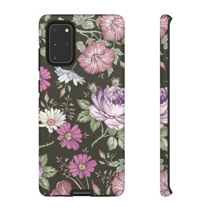 CASEBOB Phone Case Samsung Galaxy S20+ / Matte Purple Rose Vintage Flower Samsung Case (Protective)