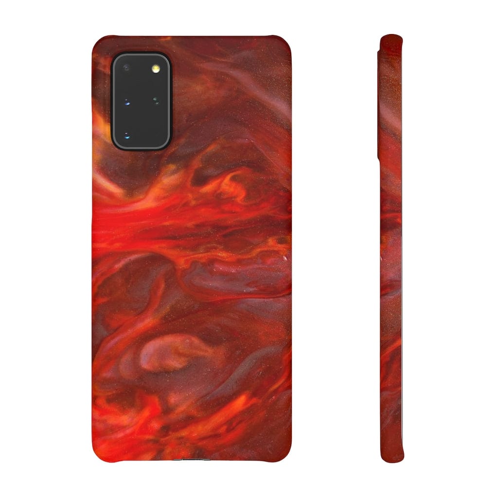 CASEBOB Phone Case Samsung Galaxy S20+ / Matte Warm Flames Ink Art Android Case (Slim)