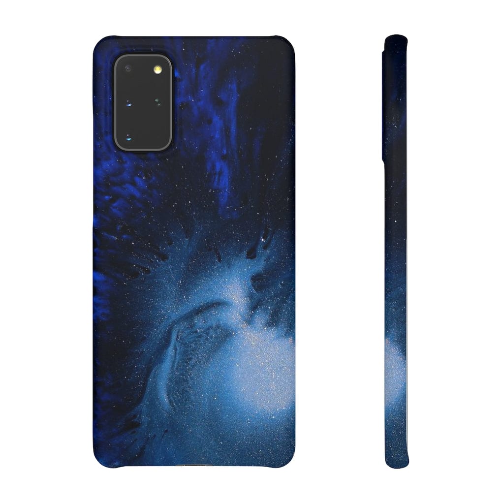 CASEBOB Phone Case Samsung Galaxy S20+ / Matte Winter Blue Ink Art  Android Case (Slim)